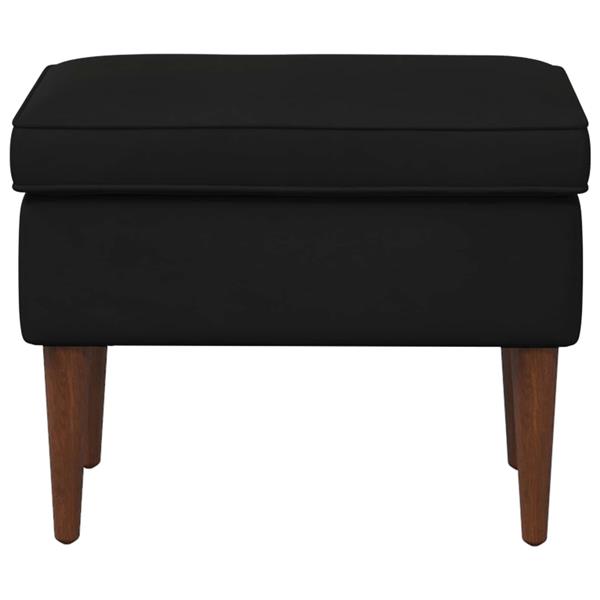 Grote foto vidaxl voetenbank zwart 55 x 35 x 41 cm fluweel huis en inrichting stoelen