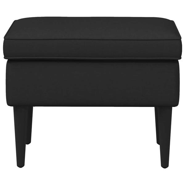 Grote foto vidaxl voetenbank zwart 55 x 35 x 41 cm stof huis en inrichting stoelen