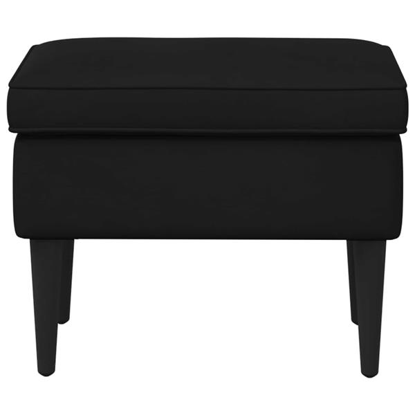 Grote foto vidaxl voetenbank zwart 55 x 35 x 41 cm fluweel huis en inrichting stoelen