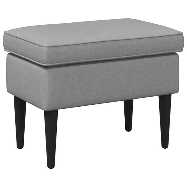 Grote foto vidaxl voetenbank lichtgrijs 55 x 35 x 41 cm stof huis en inrichting stoelen