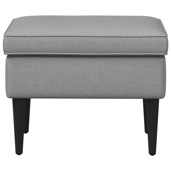 Grote foto vidaxl voetenbank lichtgrijs 55 x 35 x 41 cm stof huis en inrichting stoelen
