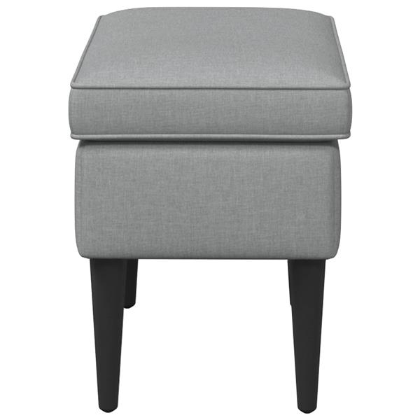 Grote foto vidaxl voetenbank lichtgrijs 55 x 35 x 41 cm stof huis en inrichting stoelen