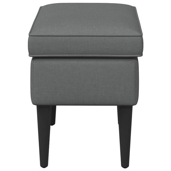 Grote foto vidaxl voetenbank donkergrijs 55 x 35 x 41 cm stof huis en inrichting stoelen