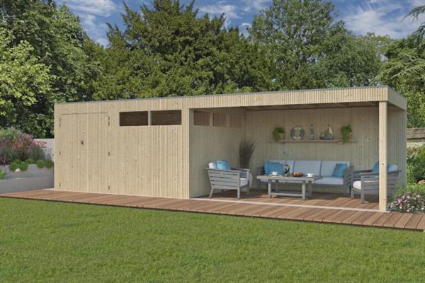 Grote foto nieuw modern blokhut 8313ext400 tuin en terras tuinhuisjes en blokhutten