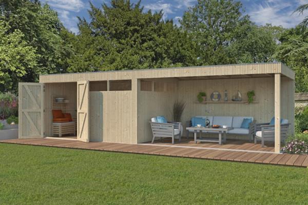 Grote foto nieuw modern blokhut 8313ext400 tuin en terras tuinhuisjes en blokhutten