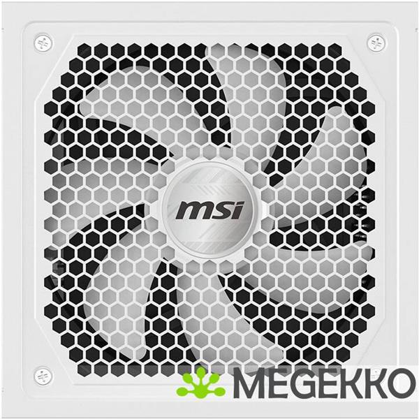 Grote foto msi mag a1000gl pcie5 white power supply unit 1000 w 24 pin atx atx wit computers en software overige