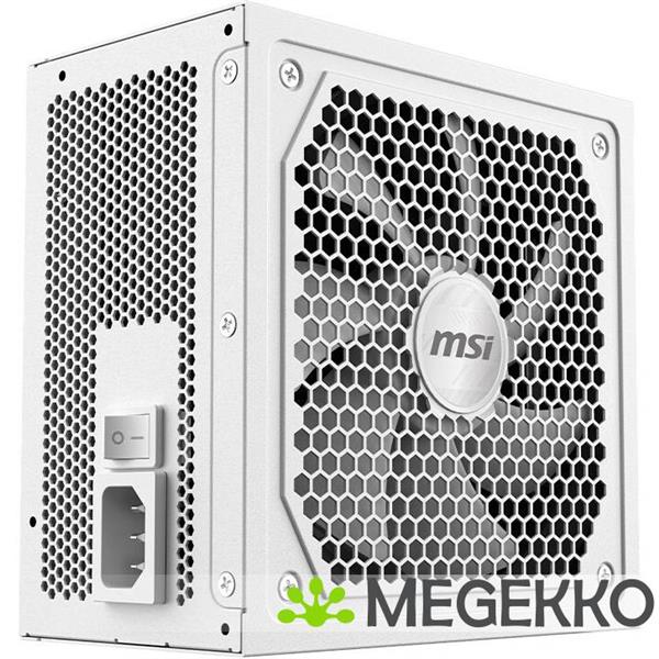 Grote foto msi mag a1000gl pcie5 white power supply unit 1000 w 24 pin atx atx wit computers en software overige