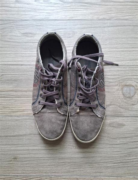 Grote foto vintage grijze tommy hilfiger sneakers 43 5 kleding heren schoenen