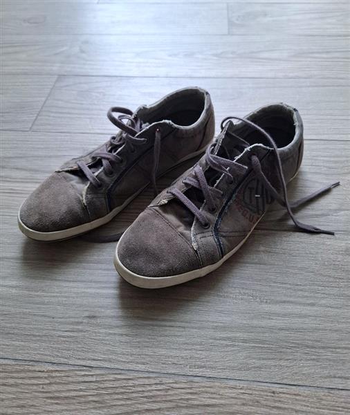 Grote foto vintage grijze tommy hilfiger sneakers 43 5 kleding heren schoenen