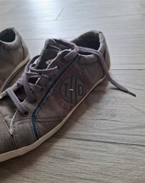 Grote foto vintage grijze tommy hilfiger sneakers 43 5 kleding heren schoenen