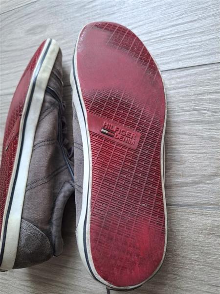 Grote foto vintage grijze tommy hilfiger sneakers 43 5 kleding heren schoenen