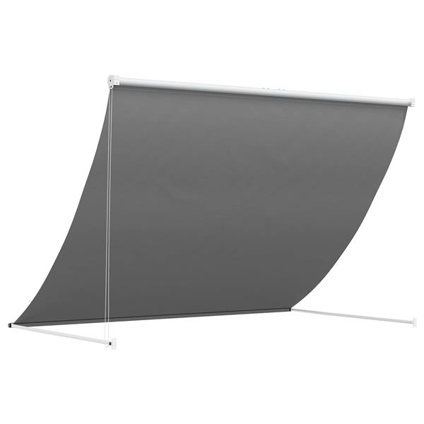 Grote foto vidaxl markies lichtgrijs 100 x 150 cm tuin en terras overige tuin en terras