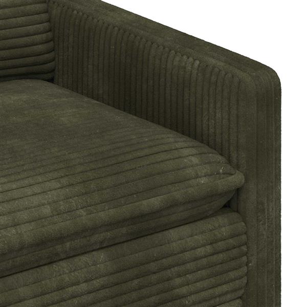 Grote foto vidaxl bank groen 76 x 81 x 87 5 cm polyester huis en inrichting bankstellen