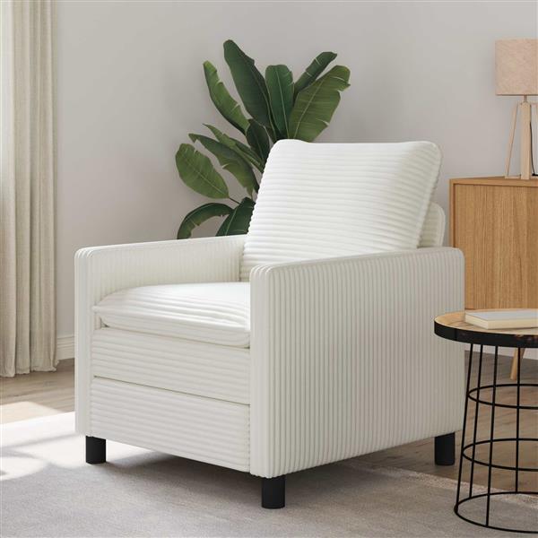 Grote foto vidaxl bank cr mekleurig 76 x 81 x 87 5 cm polyester huis en inrichting bankstellen