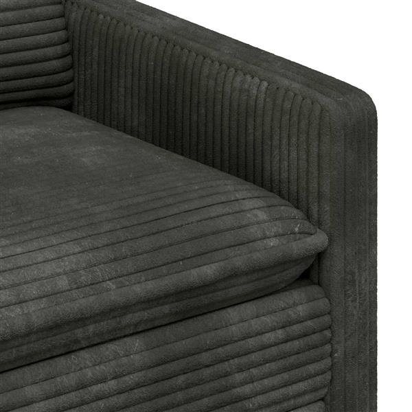 Grote foto vidaxl bank antracietkleurig 76 x 81 x 87 5 cm polyester huis en inrichting bankstellen