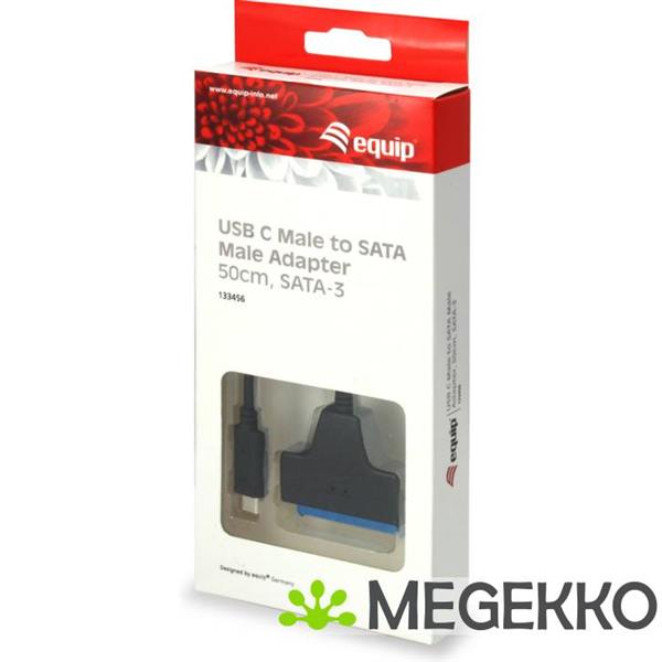 Grote foto equip 133456 usb type c sata zwart kabeladapter verloopstukje computers en software harde schijven