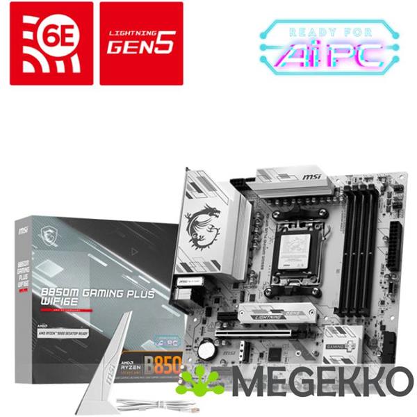 Grote foto msi b850m gaming plus wifi6e computers en software moederborden