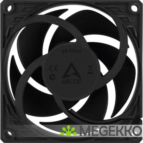 Grote foto arctic p8 silent computer behuizing ventilator 8 cm zwart computers en software overige computers en software