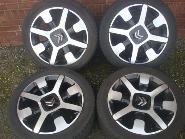 Grote foto 17 inch originele bicolor citro n velgen 4x108 auto onderdelen banden en velgen