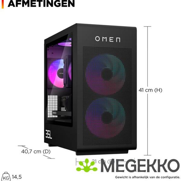 Grote foto hp omen 35l gt16 1082nd amd ryzen 7 rtx 5080 gaming desktop computers en software overige computers en software