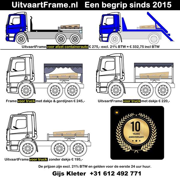 Grote foto uitvaart met een truck haakarm in belgi auto diversen overige accessoires