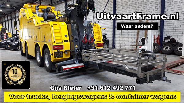 Grote foto uitvaart met een truck haakarm in belgi auto diversen overige accessoires