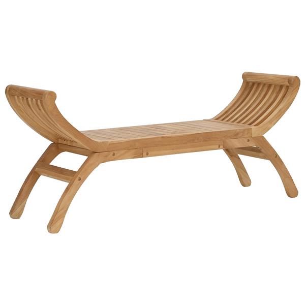 Grote foto vidaxl tuinbank 2 zits 126 cm massief teakhout naturel tuin en terras tuinmeubelen