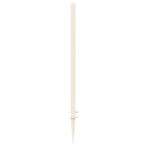 Grote foto vidaxl trellis met spike wit 43 x 6 x 165 cm pp tuin en terras overige tuin en terras