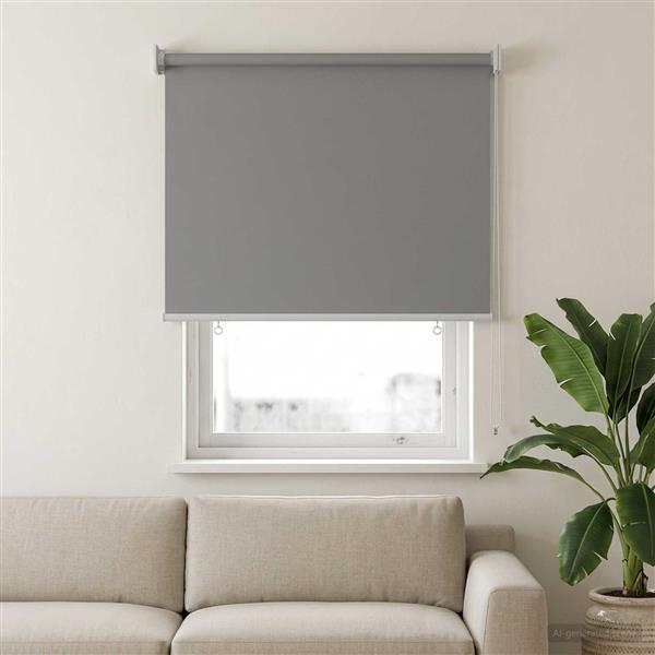 Grote foto vidaxl buitenrolgordijn uv bescherming lichtgrijs 100 x 140 cm huis en inrichting gordijnen en lamellen