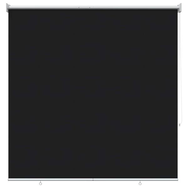 Grote foto vidaxl buitenrolgordijn uv bescherming zwart 100 x 230 cm huis en inrichting gordijnen en lamellen