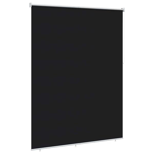 Grote foto vidaxl buitenrolgordijn uv bescherming zwart 200 x 140 cm huis en inrichting gordijnen en lamellen