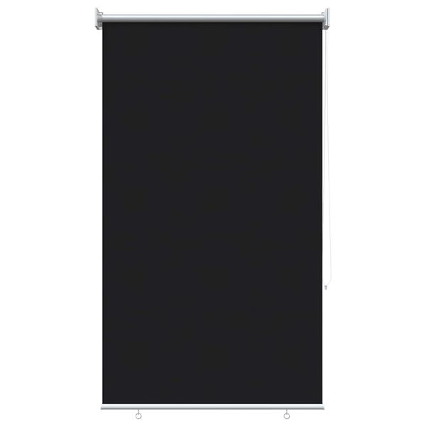 Grote foto vidaxl buitenrolgordijn uv bescherming zwart 100 x 140 cm huis en inrichting gordijnen en lamellen