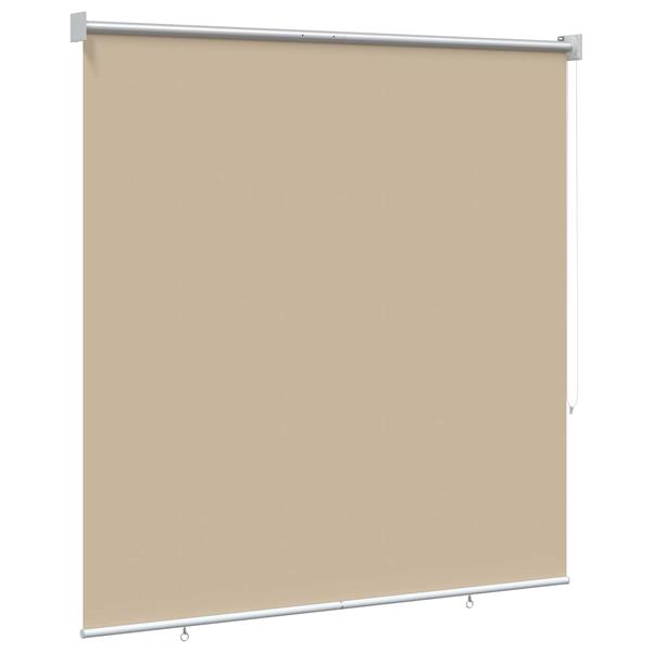 Grote foto vidaxl buitenrolgordijn uv bescherming beige 100 x 230 cm huis en inrichting gordijnen en lamellen