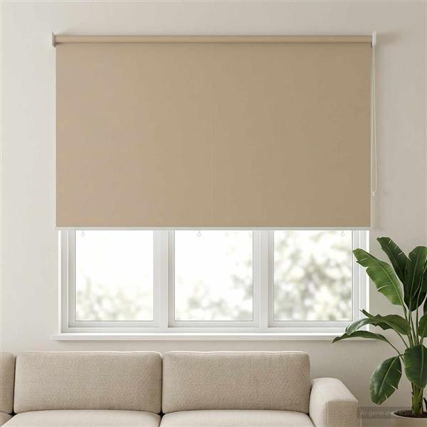 Grote foto vidaxl buitenrolgordijn uv bescherming beige 200 x 140 cm huis en inrichting gordijnen en lamellen