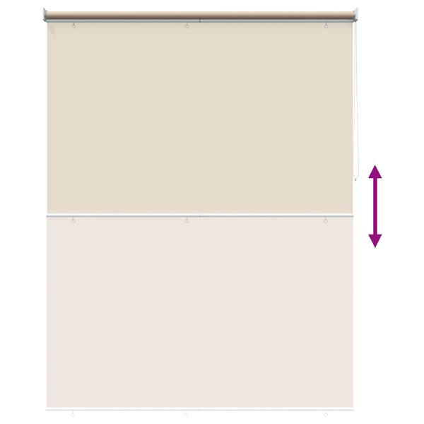Grote foto vidaxl buitenrolgordijn uv bescherming beige 200 x 140 cm huis en inrichting gordijnen en lamellen
