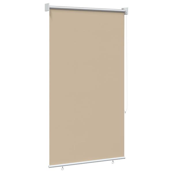 Grote foto vidaxl buitenrolgordijn uv bescherming beige 100 x 140 cm huis en inrichting gordijnen en lamellen