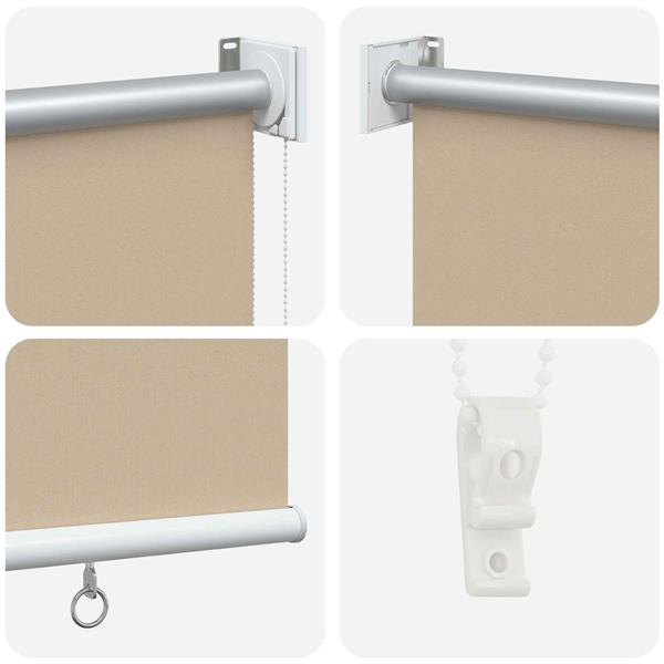 Grote foto vidaxl buitenrolgordijn uv bescherming beige 100 x 140 cm huis en inrichting gordijnen en lamellen