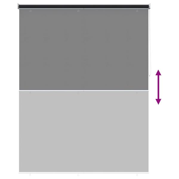 Grote foto vidaxl buitenrolgordijn uv bescherming antracietkleurig 180 x 230 cm huis en inrichting gordijnen en lamellen
