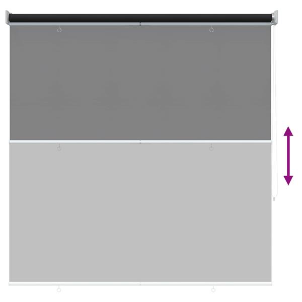 Grote foto vidaxl buitenrolgordijn uv bescherming antracietkleurig 100 x 230 cm huis en inrichting gordijnen en lamellen