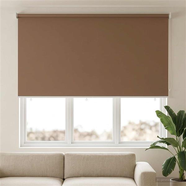 Grote foto vidaxl buitenrolgordijn uv bescherming taupe 200 x 140 cm huis en inrichting gordijnen en lamellen