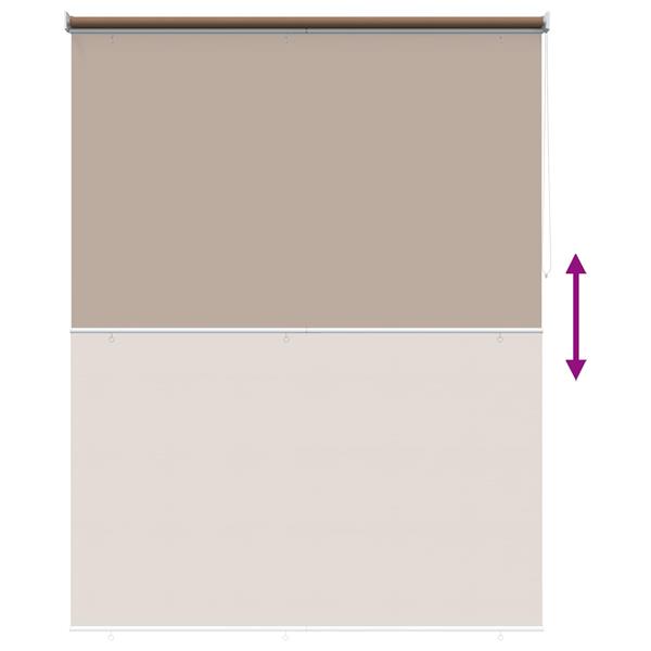 Grote foto vidaxl buitenrolgordijn uv bescherming taupe 200 x 140 cm huis en inrichting gordijnen en lamellen