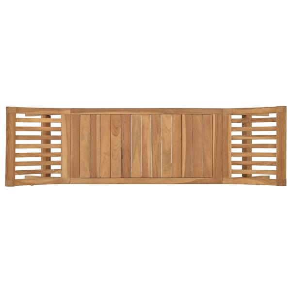 Grote foto vidaxl tuinbank 2 zits 126 cm massief teakhout naturel tuin en terras tuinmeubelen