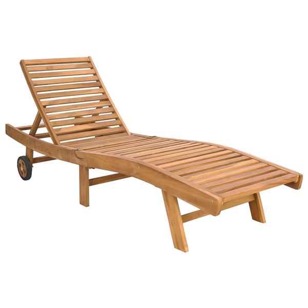 Grote foto vidaxl ligstoel bruin en donkergrijs polyester tuin en terras tuinmeubelen