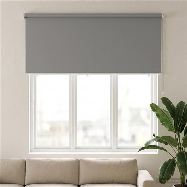 Grote foto vidaxl buitenrolgordijn uv bescherming lichtgrijs 200 x 140 cm huis en inrichting gordijnen en lamellen
