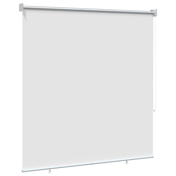 Grote foto vidaxl buitenrolgordijn uv bescherming wit 100 x 230 cm huis en inrichting gordijnen en lamellen