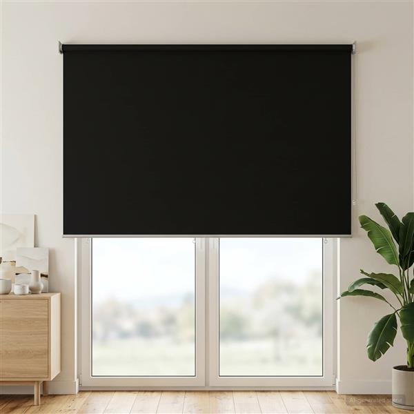 Grote foto vidaxl buitenrolgordijn uv bescherming antracietkleurig 180 x 230 cm huis en inrichting gordijnen en lamellen