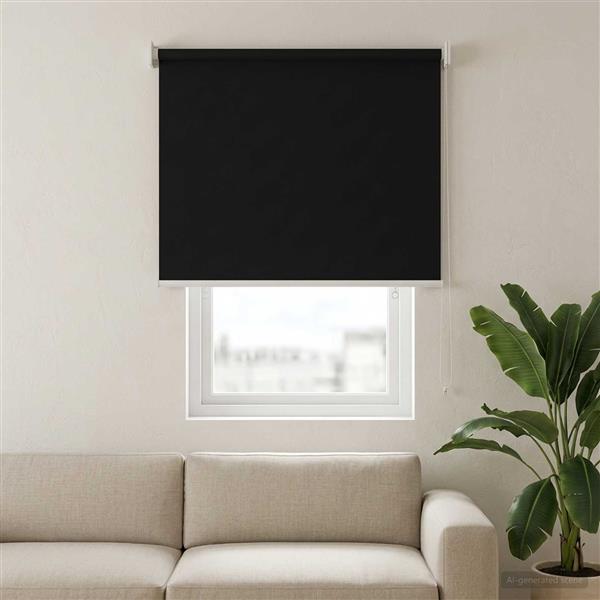 Grote foto vidaxl buitenrolgordijn uv bescherming antracietkleurig 100 x 140 cm huis en inrichting gordijnen en lamellen