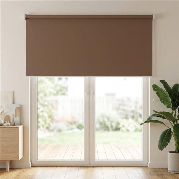 Grote foto vidaxl buitenrolgordijn uv bescherming taupe 100 x 230 cm huis en inrichting gordijnen en lamellen