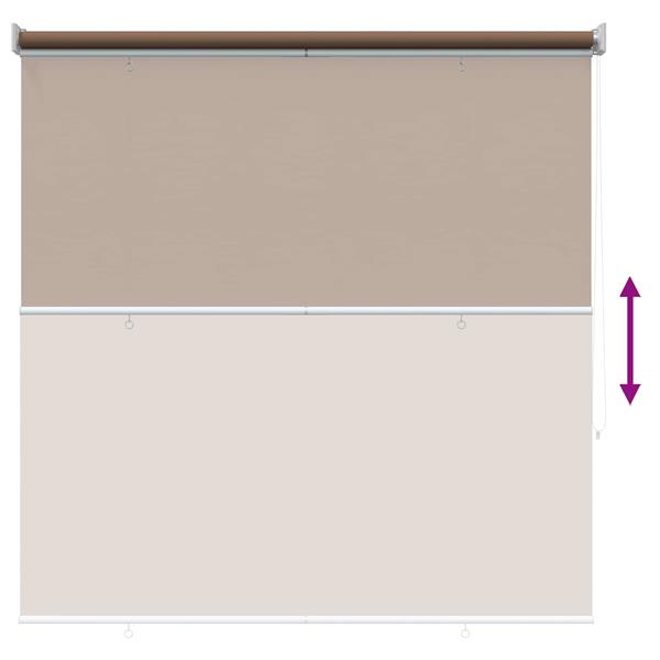 Grote foto vidaxl buitenrolgordijn uv bescherming taupe 100 x 230 cm huis en inrichting gordijnen en lamellen