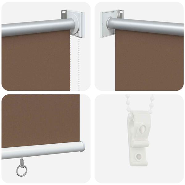 Grote foto vidaxl buitenrolgordijn uv bescherming taupe 200 x 140 cm huis en inrichting gordijnen en lamellen